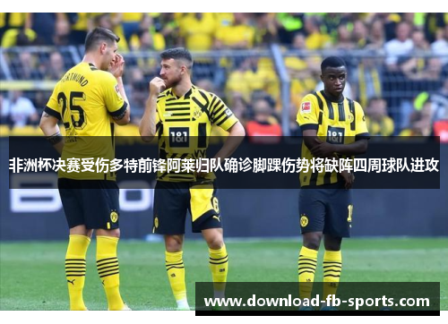 非洲杯决赛受伤多特前锋阿莱归队确诊脚踝伤势将缺阵四周球队进攻 非洲杯决赛受伤多特前锋阿莱归队确诊脚踝伤势将缺阵四周球队进攻